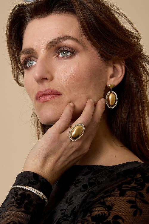Boucles d'oreilles pendantes en acier inoxydable en forme de cœur, collection décontractée et simple pour femmes