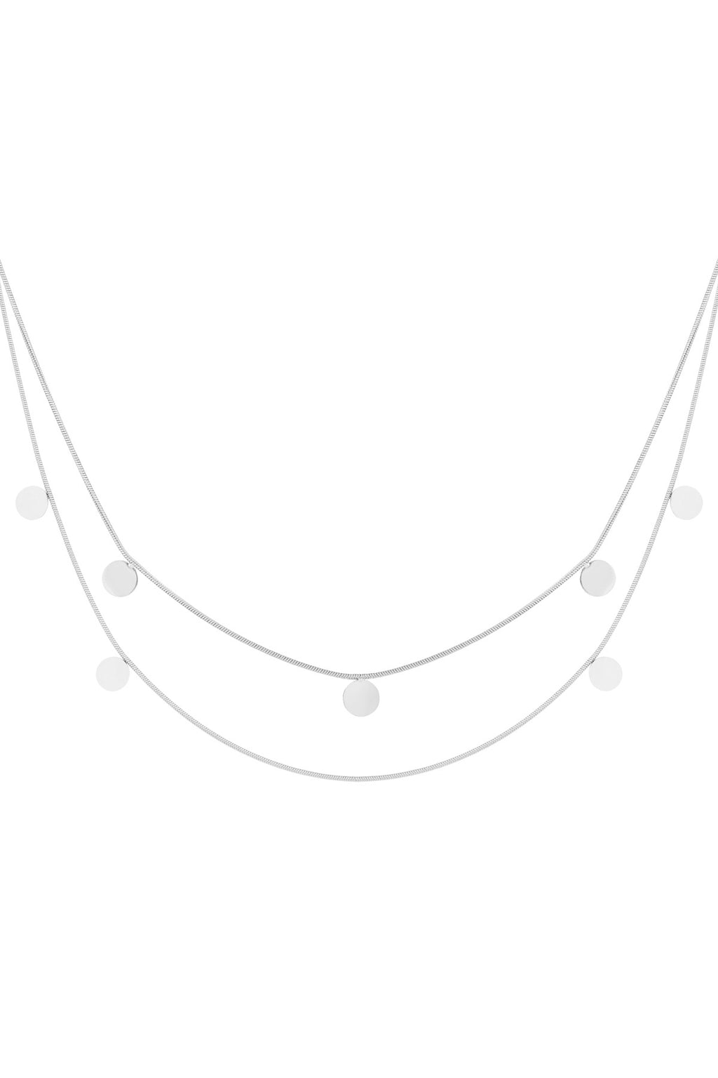collier double pièces de monnaie
