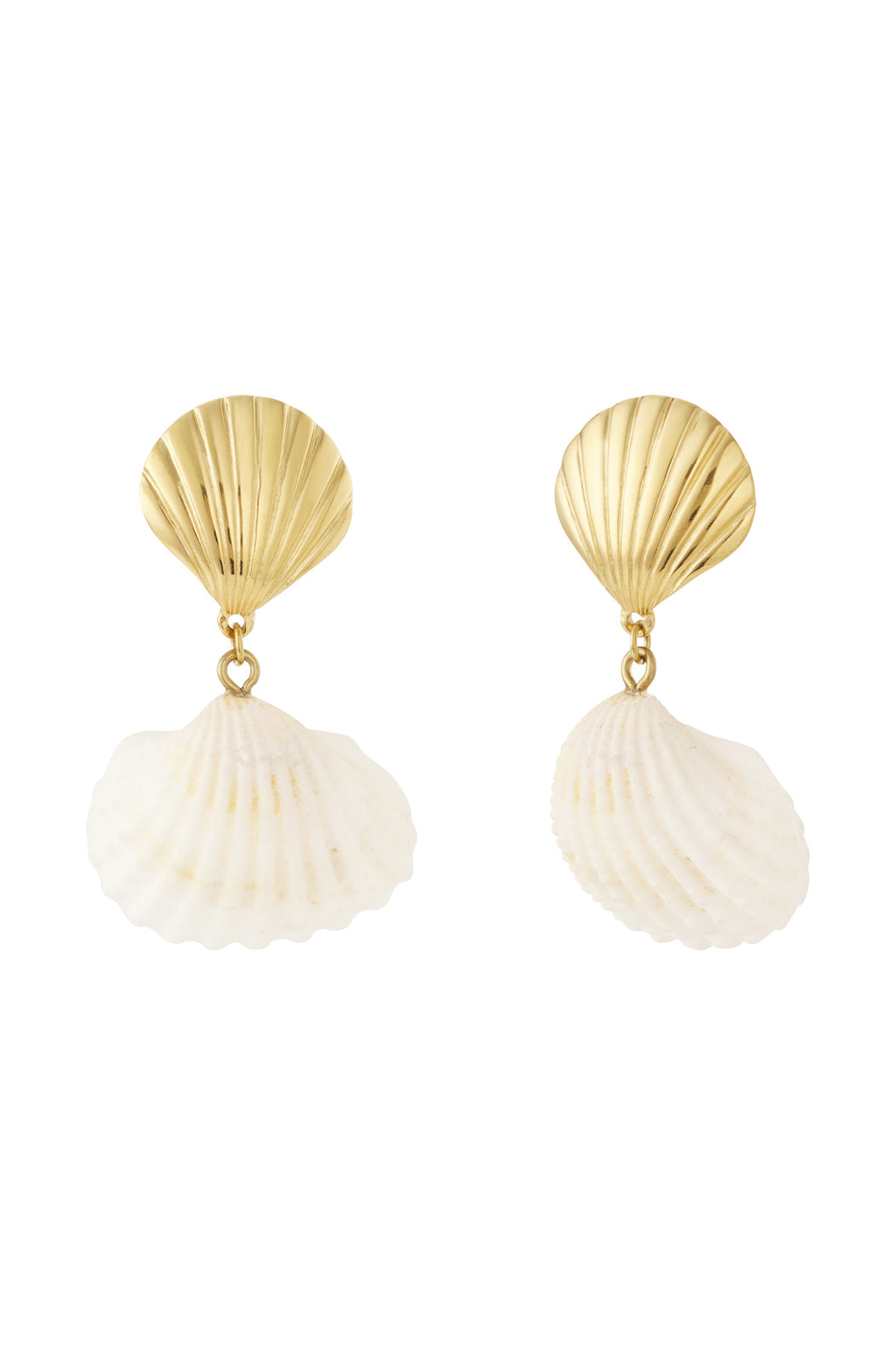 Boucle d'oreille coquillage et mer