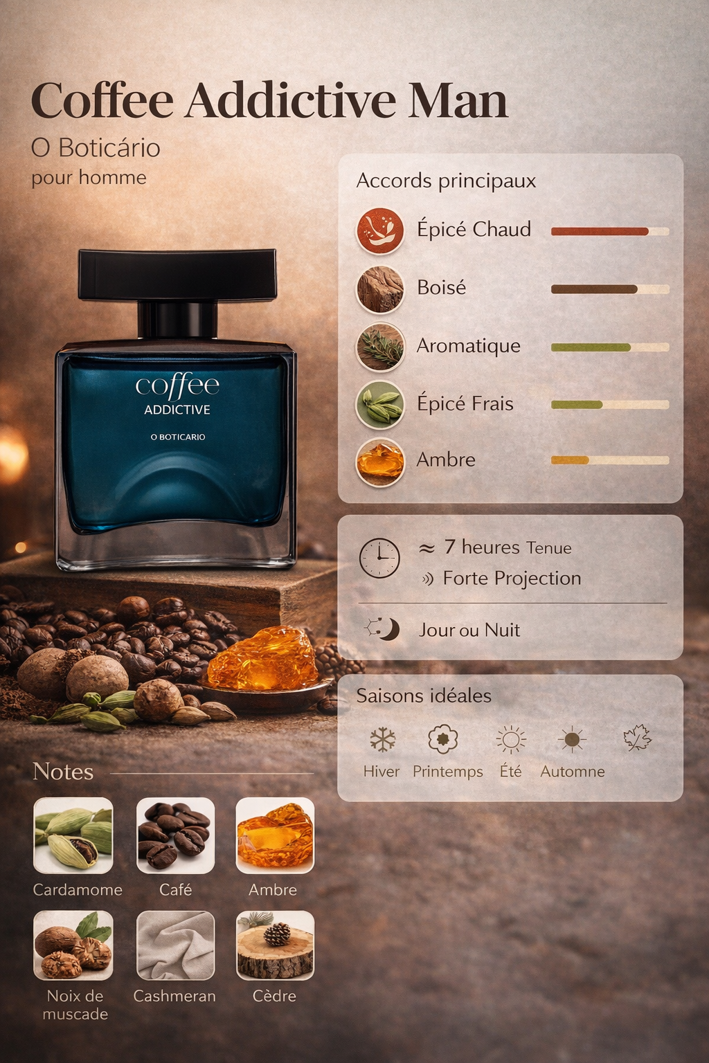 Coffee Addictive Man Eau de Toilette 100ml O Boticário