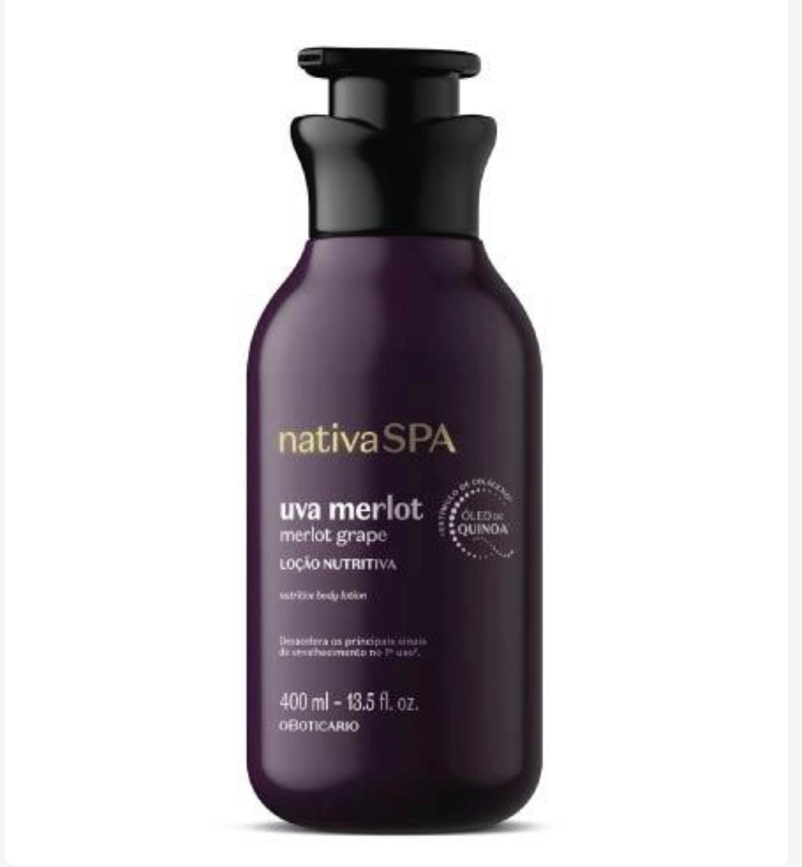 Lotion corporelle hydratante Nativa Spa Raisin Merlot 400 ml