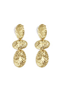 Boucles d'oreilles pendantes en acier inoxydable, forme irrégulière, collection décontractée et simple pour femmes