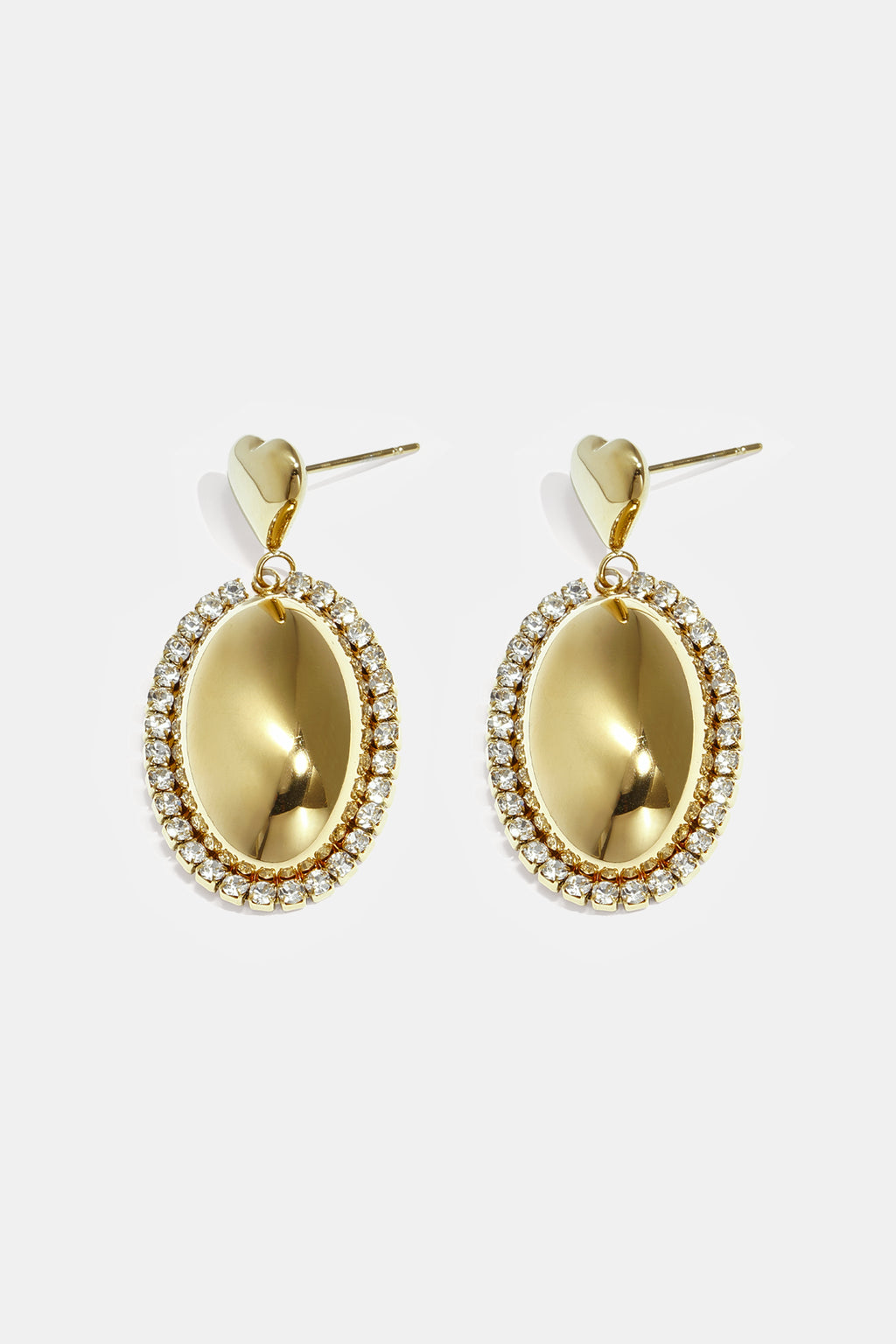 Boucles d'oreilles pendantes en acier inoxydable en forme de cœur, collection décontractée et simple pour femmes