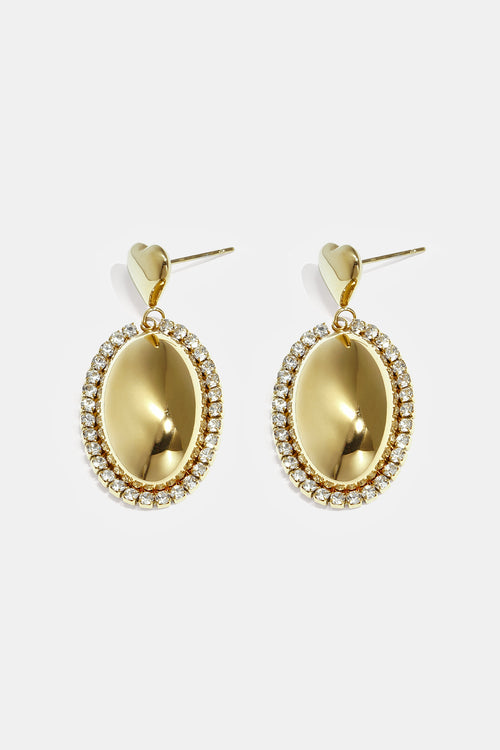 Boucles d'oreilles pendantes en acier inoxydable en forme de cœur, collection décontractée et simple pour femmes