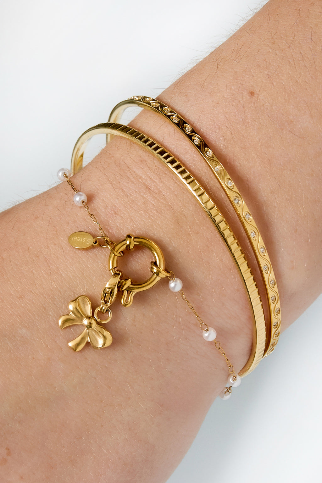 Bracelets en acier inoxydable, chaîne DIY, série simple quotidienne, bijoux pour femmes