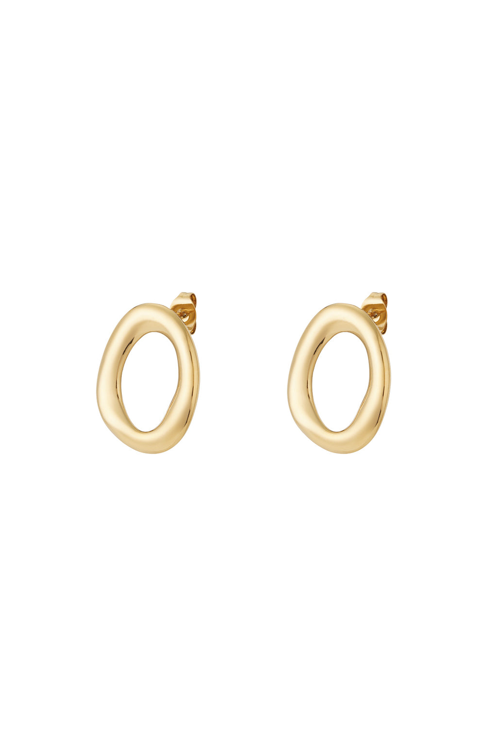 Boucles d'oreilles ovales modernes
